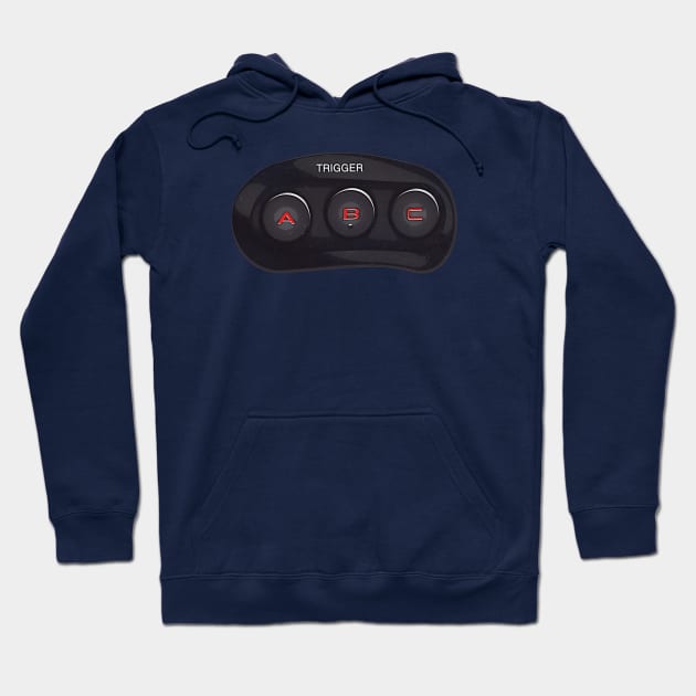 Sega Controller Buttons Hoodie by karutees